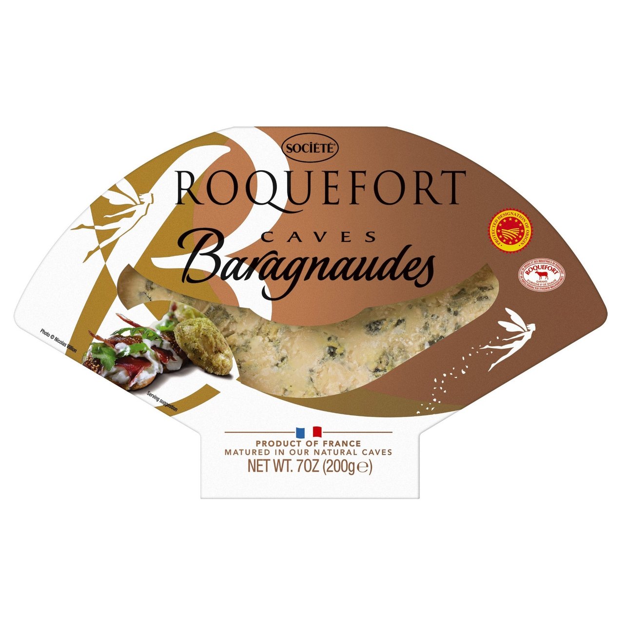 Société Roquefort Caves Baragnaudes 7 Ounces - Image 1