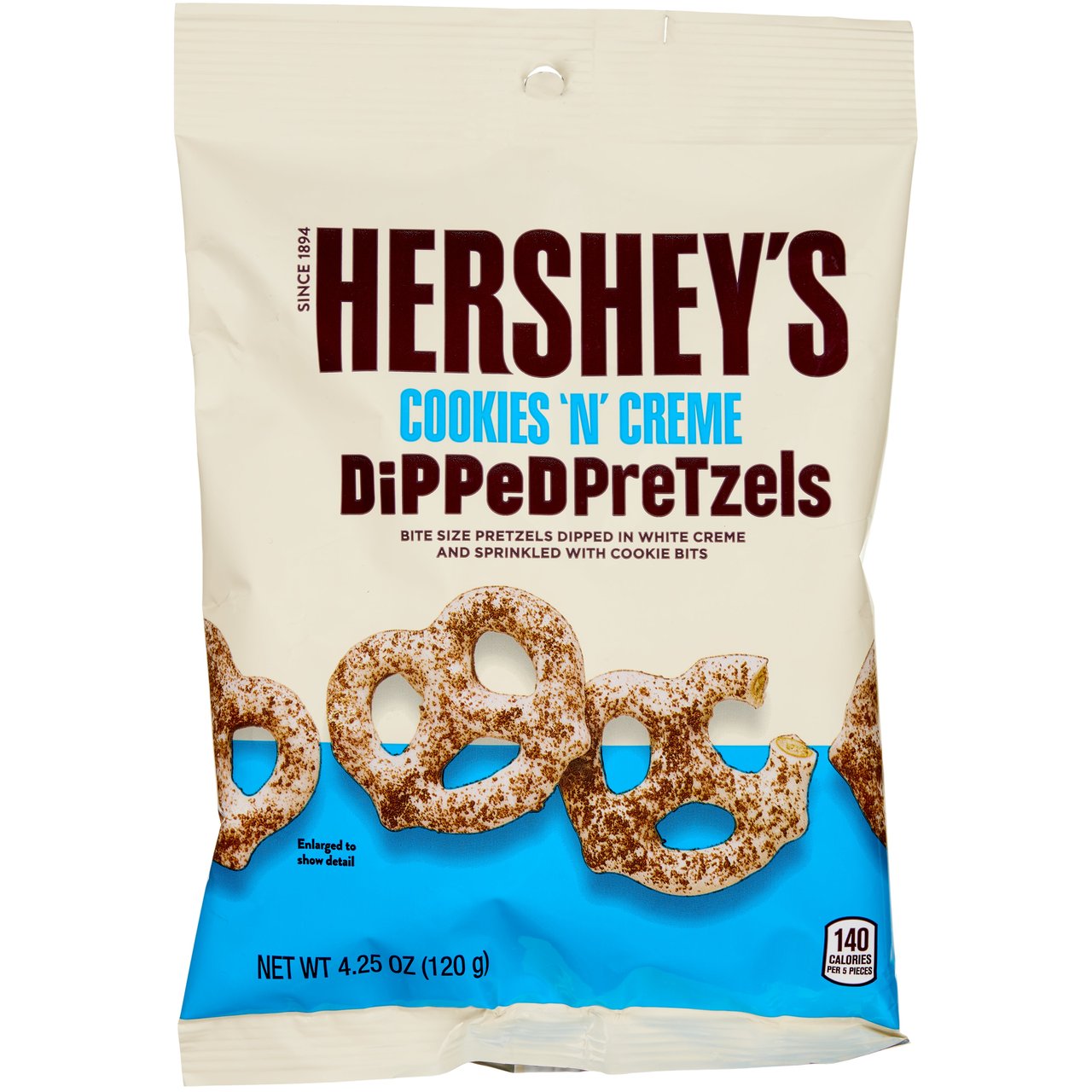 Hershey's Cookies 'N' Creme Dipped Pretzels, 4.25 oz, 12-Count - Image 1