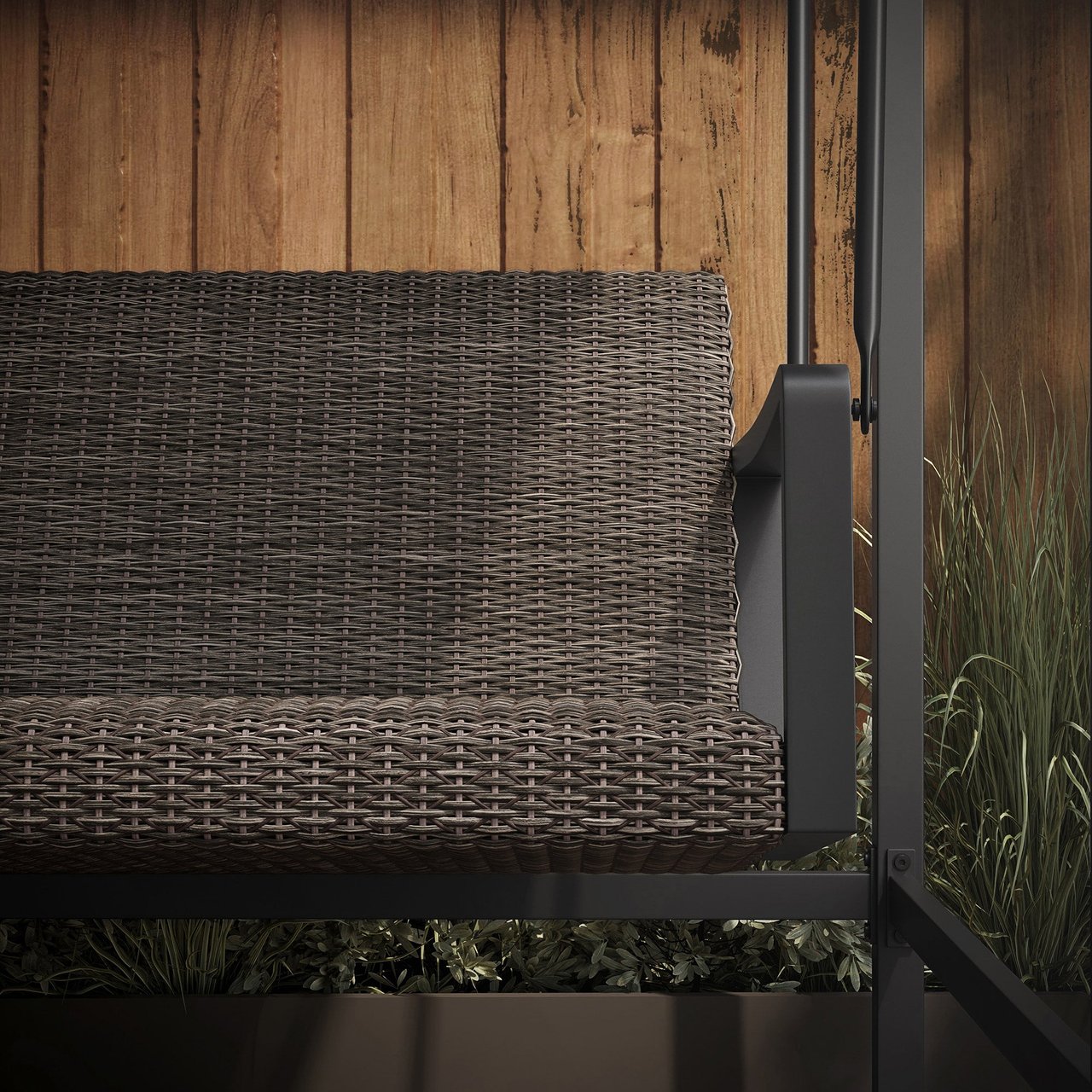 Agio Menlo Woven Patio Swing - Image 1