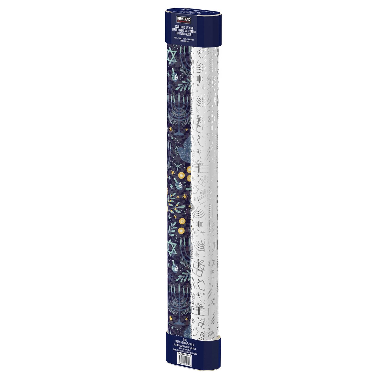Kirkland Signature Hanukkah Wrapping Paper - Image 1