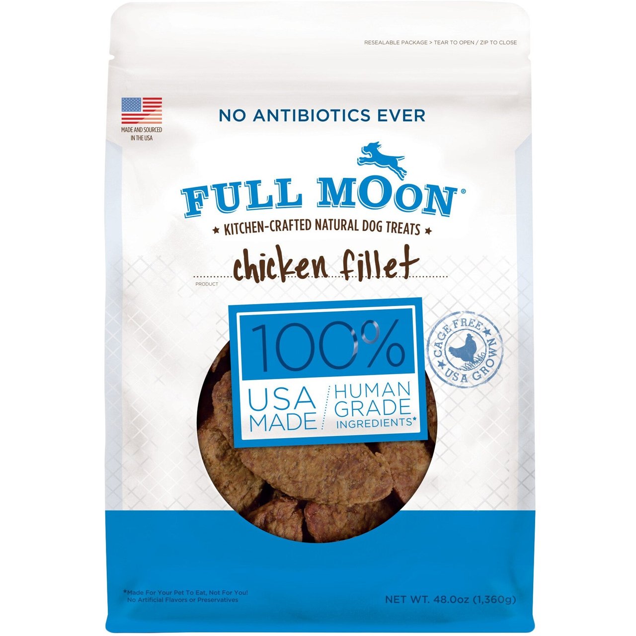 Full Moon No Antibiotics Ever Chicken Jerky Dog Treats, 3 Pounds - Image 1