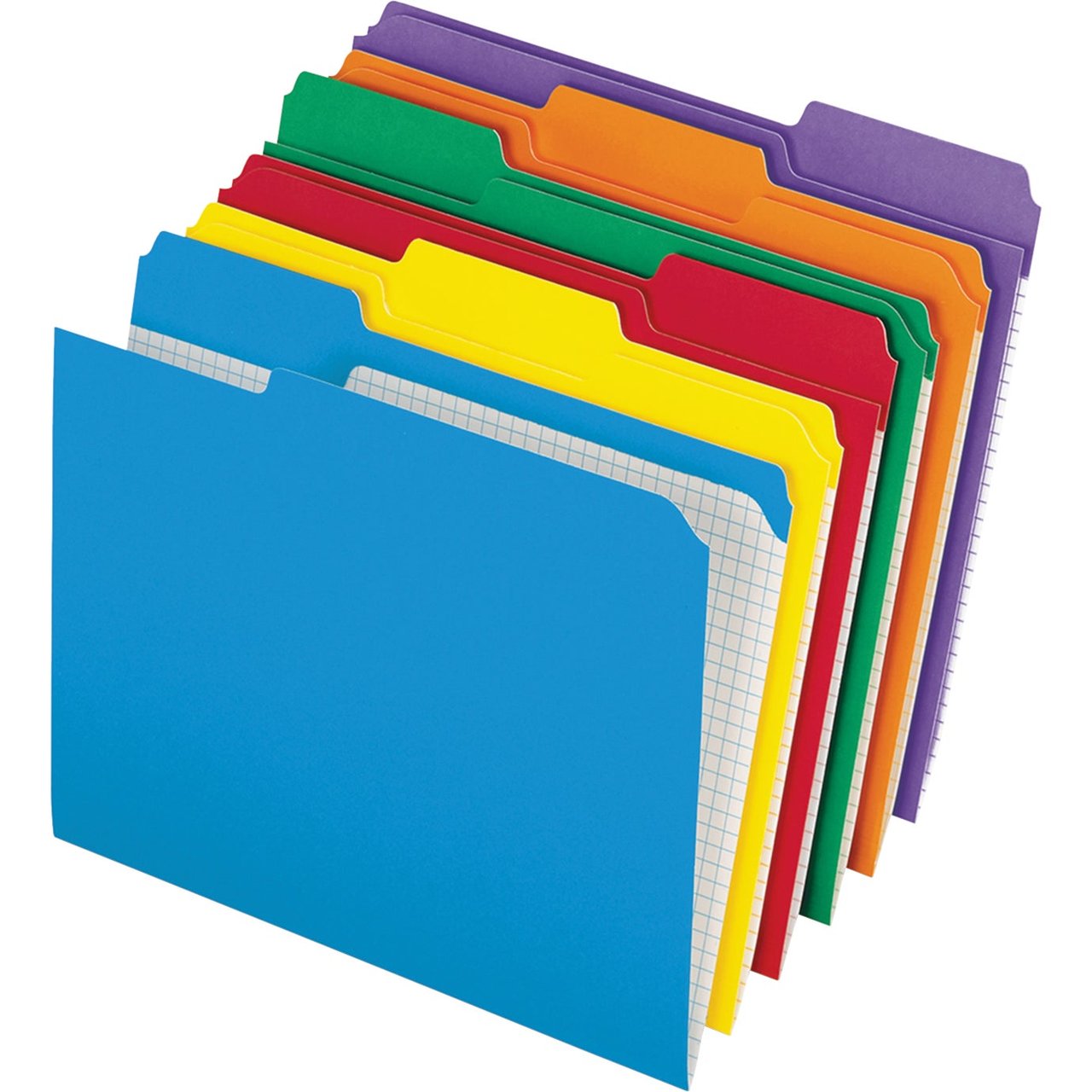 Pendaflex Color Reinforced Top Tab File Folders, 1/3 Cut, Letter Size, Assorted Colors, 100-Pack