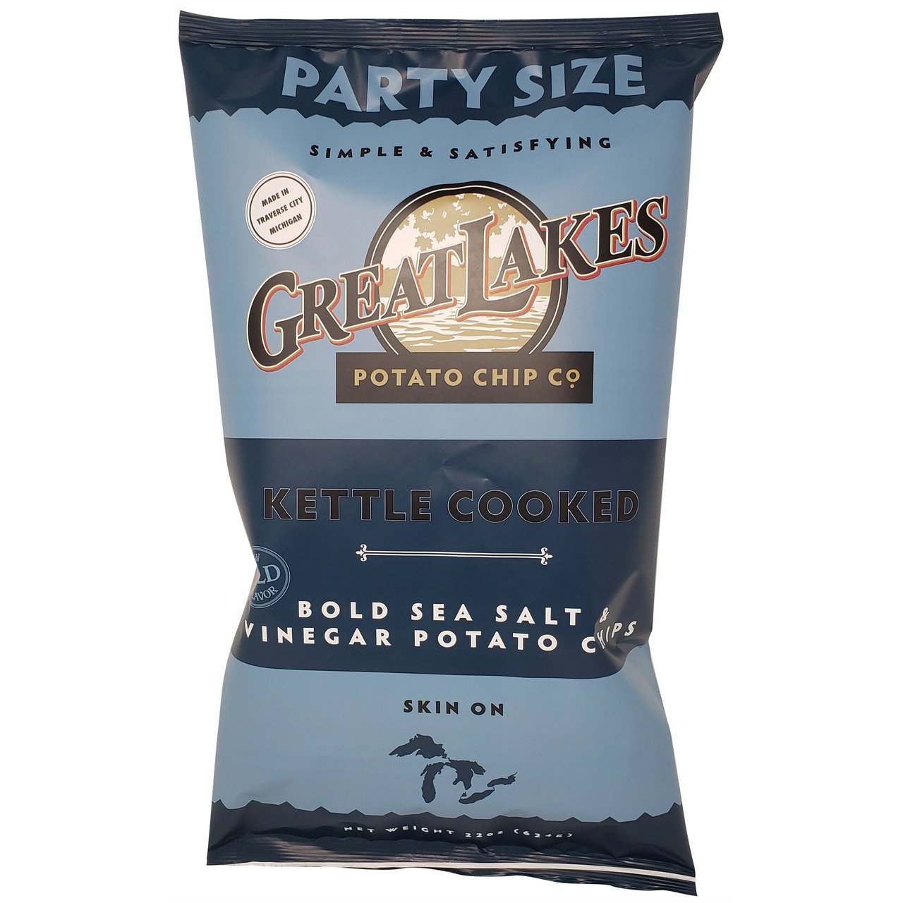 Great Lakes Sea Salt & Vinegar 22 Ounce Bag - Image 1