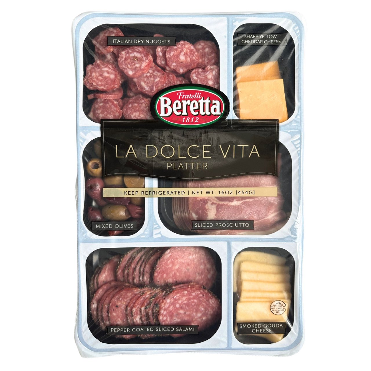 Fratelli Beretta La Dolce Vita Italian Charcuterie Platter, 16 oz (1 lb) - Image 1
