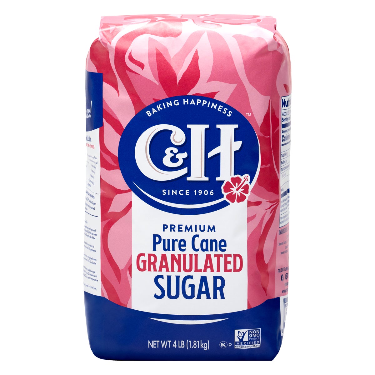 C&H Premium Pure Cane Granulated Sugar, 4 lbs, 10 ct - Image 1