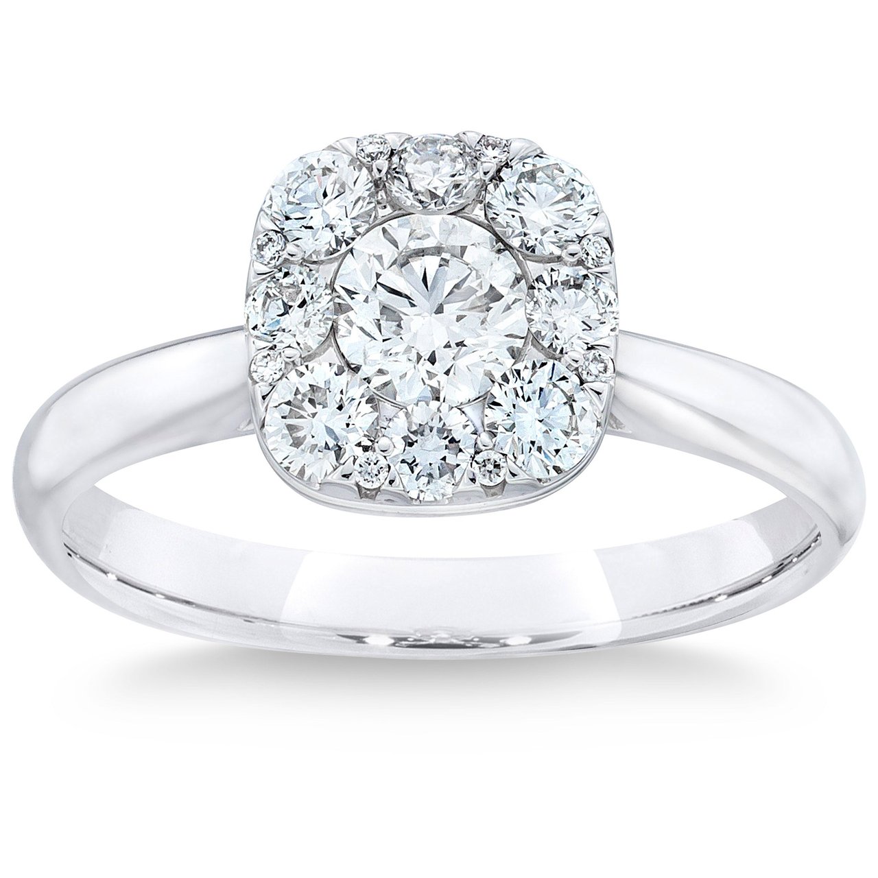 14kt White Gold VS2 I 0.71 CTW Round Diamond Ring (0.30 CTR) - Image 1