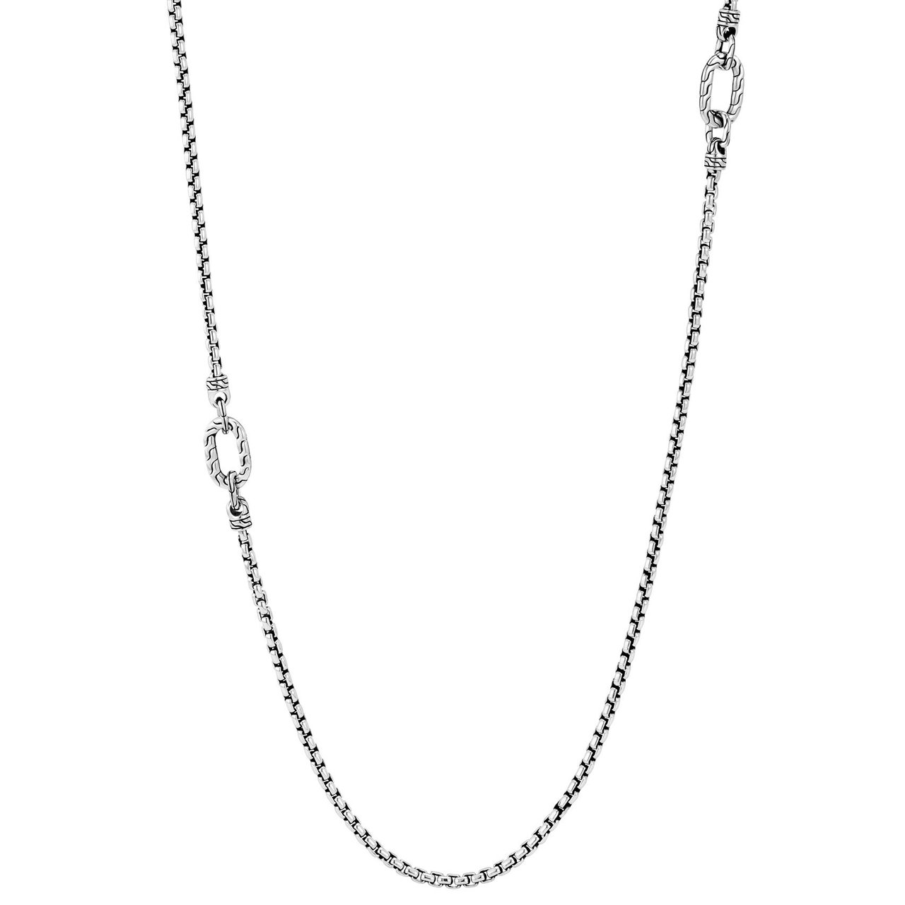 John Hardy Sterling Silver Box Chain Necklace, 2.7MM, 26" - Image 1