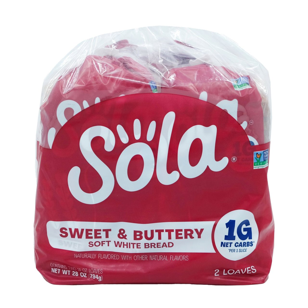 Sola Sweet and Buttery Keto Friendly Bread 2/14 oz - Image 1