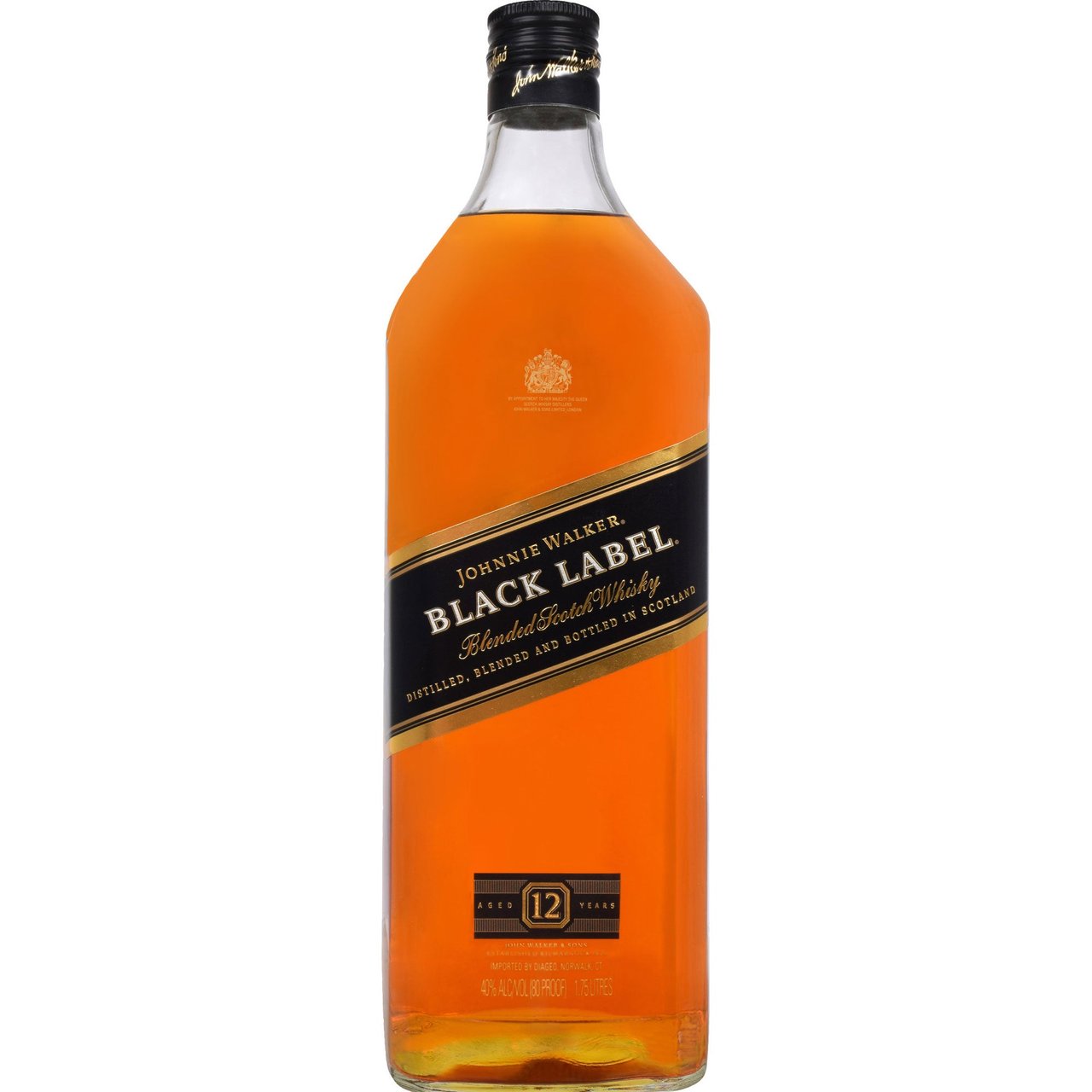 Johnnie Walker 12 Year Black Label Scotch Scotland 1.75L