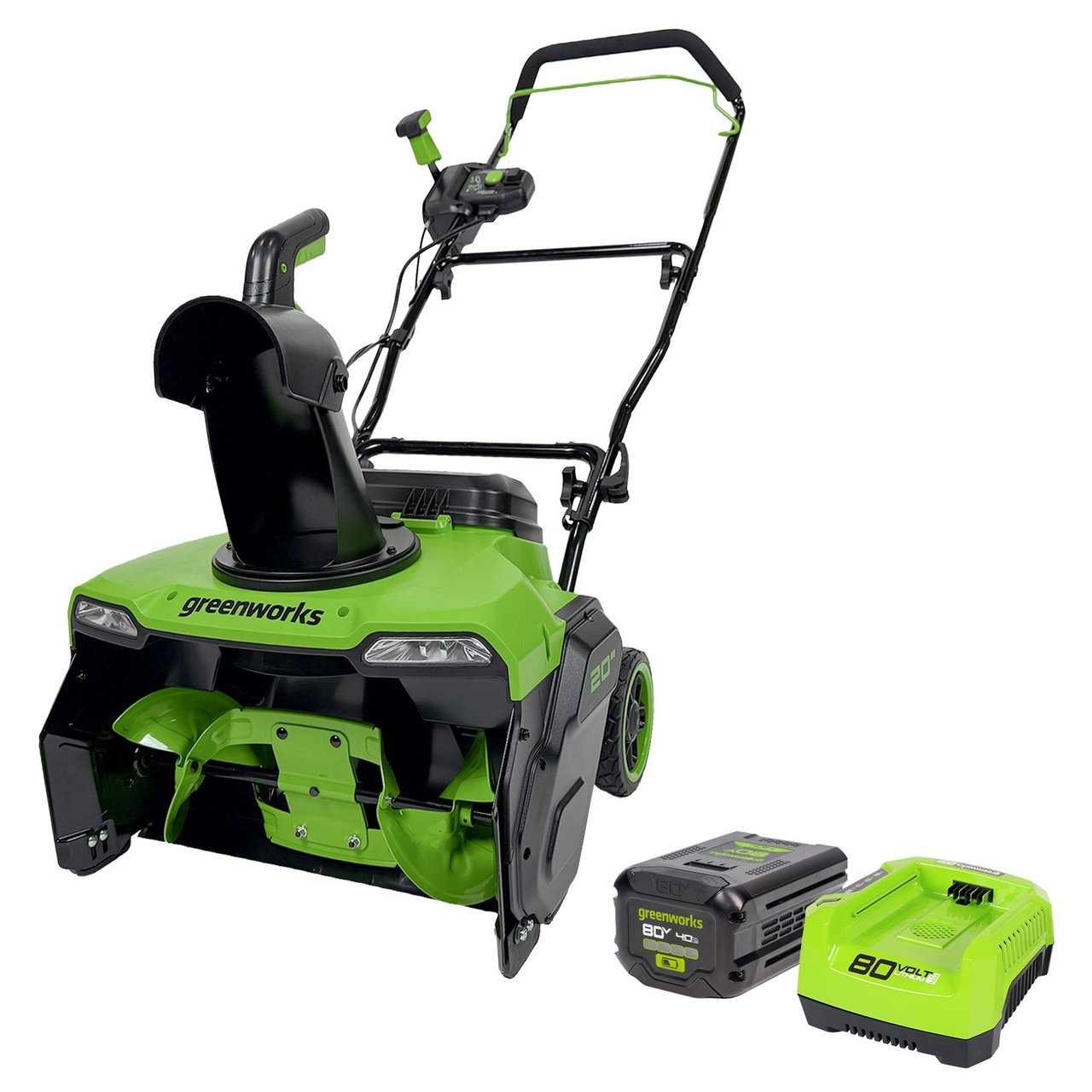 GREENWORKS 80V SINGLE STAGE 20" SNOW BLOWER - Image 1