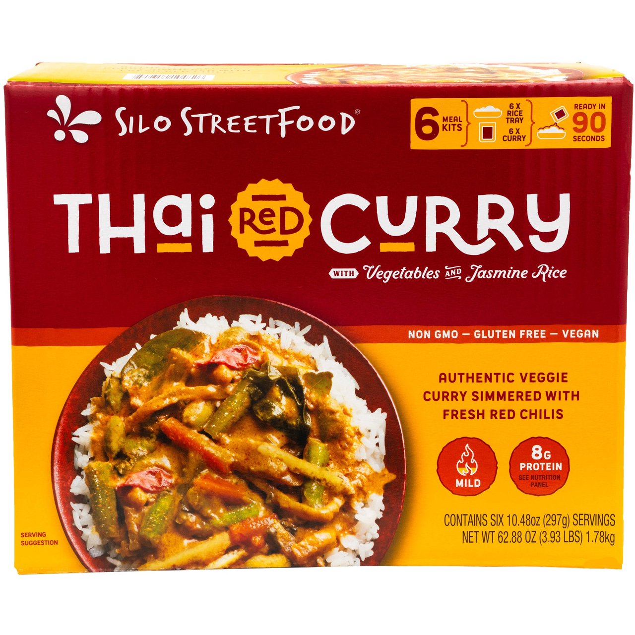Silo StreetFood Thai Red Curry Rice 6/10.4 oz - Image 1