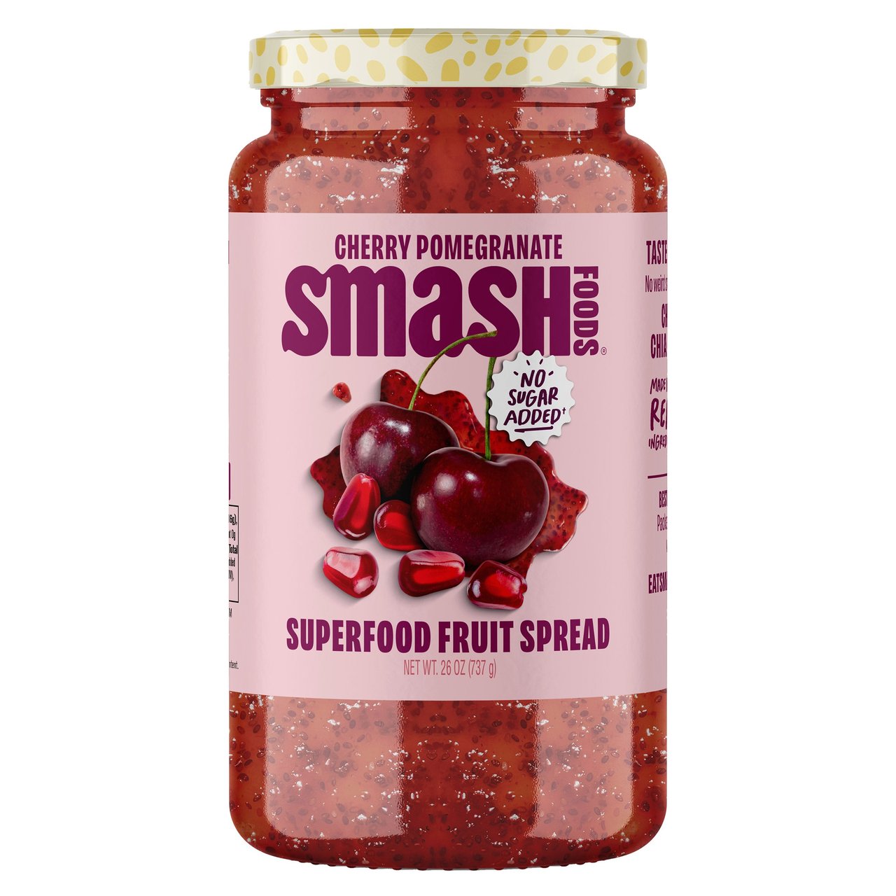 Smash Foods Cherry Pomegranate Superfood Spread 26 OZ - Image 1