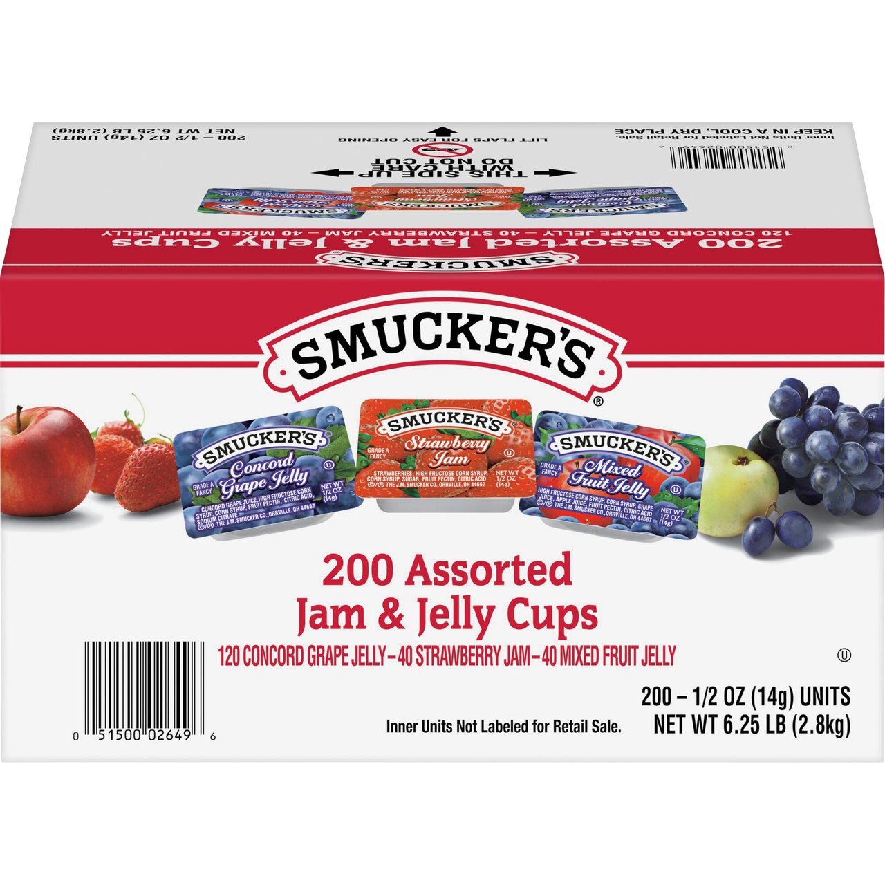 Smucker's Jam & Jelly Cups 200/0.5 oz - Image 1