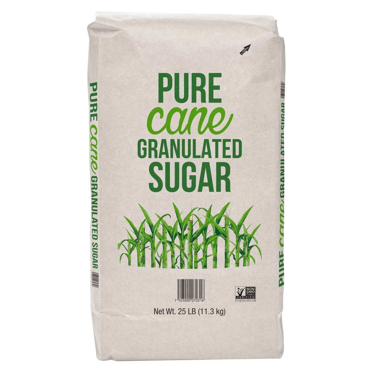 Pure Cane Granulated Sugar, 25 lbs - Image 1