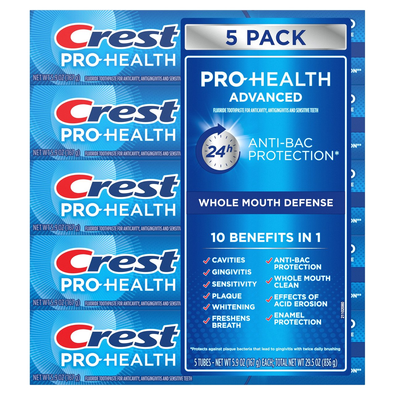 Crest Pro-Health Advanced Toothpaste 5 Pack / 5.9 oz - Image 1