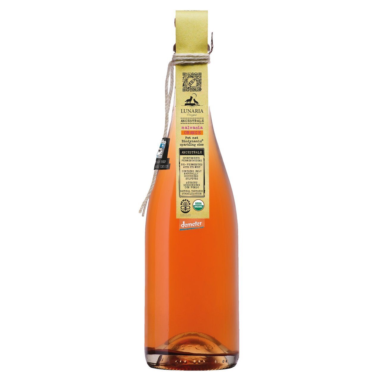 Organic Lunaria Malvasia Pétillant Naturel, Abruzzo Italy, 750ML - Image 1