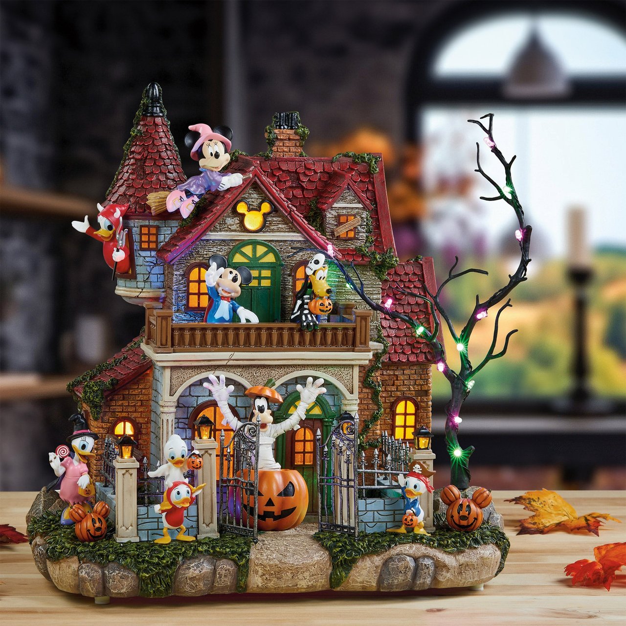 Disney 12" Haunted Party House with Lights and Music - Image 1