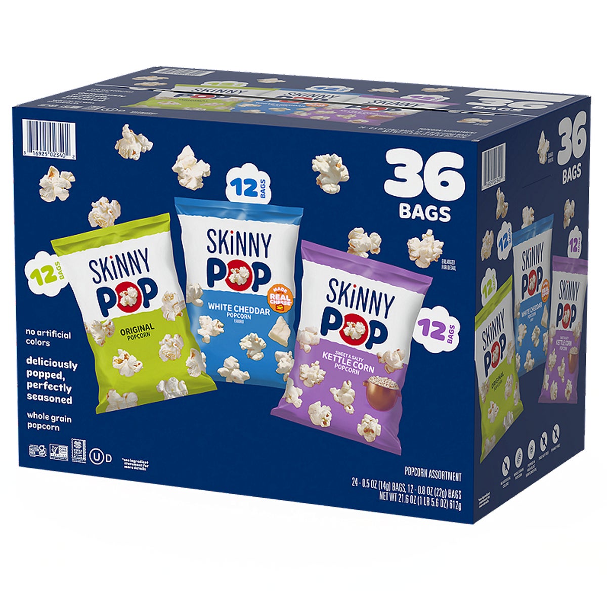 SkinnyPop Variety Snack Pack, 36 Count Box - Image 1