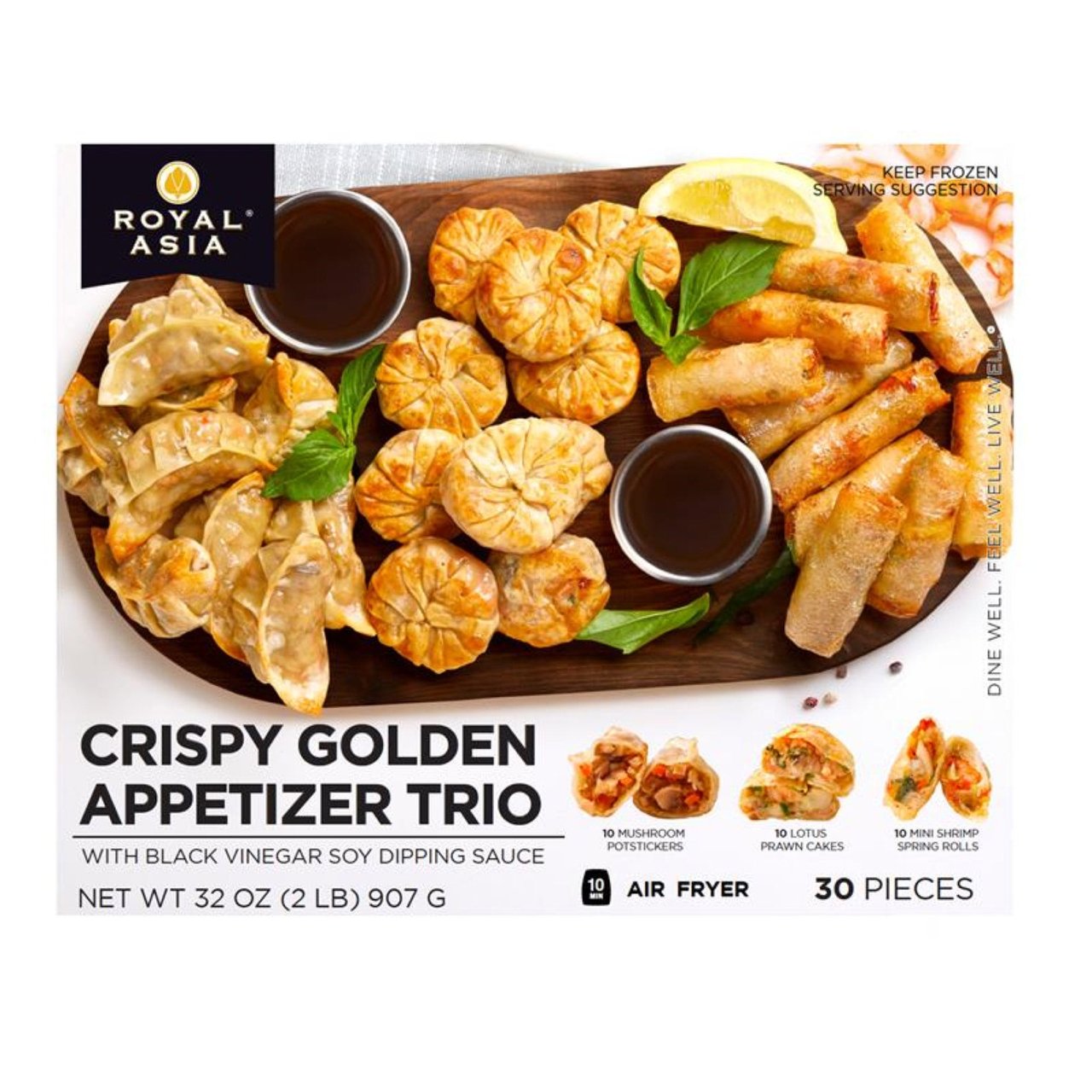 Royal Asia Crispy Golden Appetizer Trio 30 Count 32 Ounces - Image 1