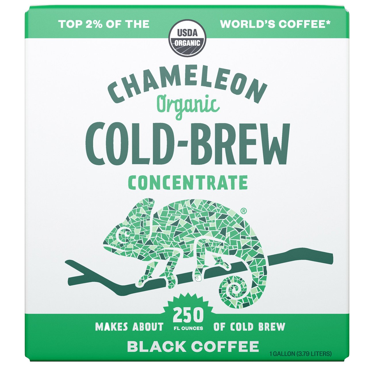 Chameleon Coffee Organic Cold Brew Black Coffee Concentrate 128 oz