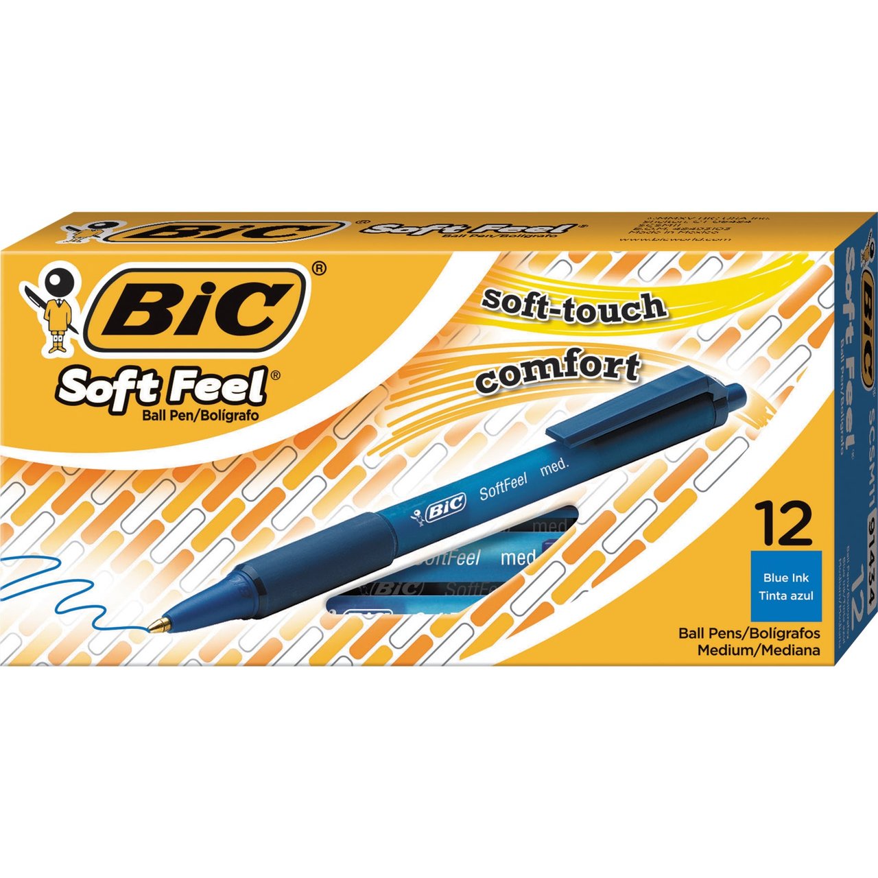 BIC Soft Feel Retractable Blue Pen 24 Count - Image 1
