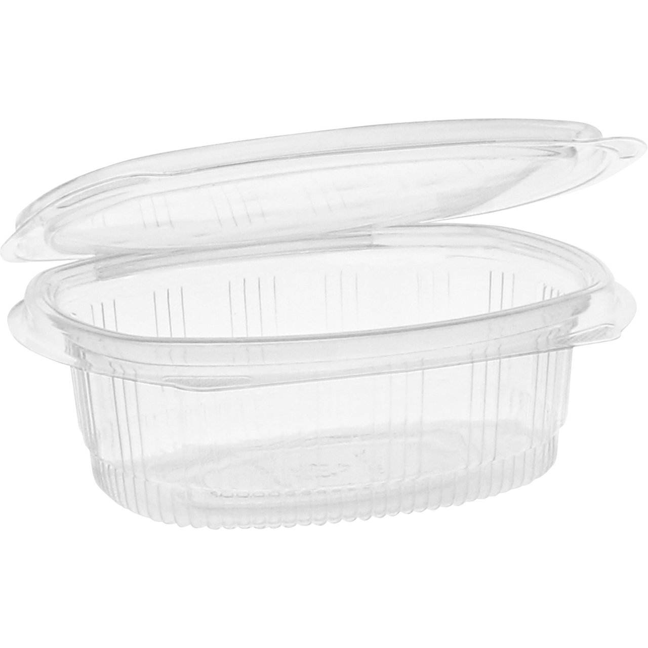Pactiv EarthChoice 16 oz Hinged Lid Deli Container, Clear, 200 CT - Image 1