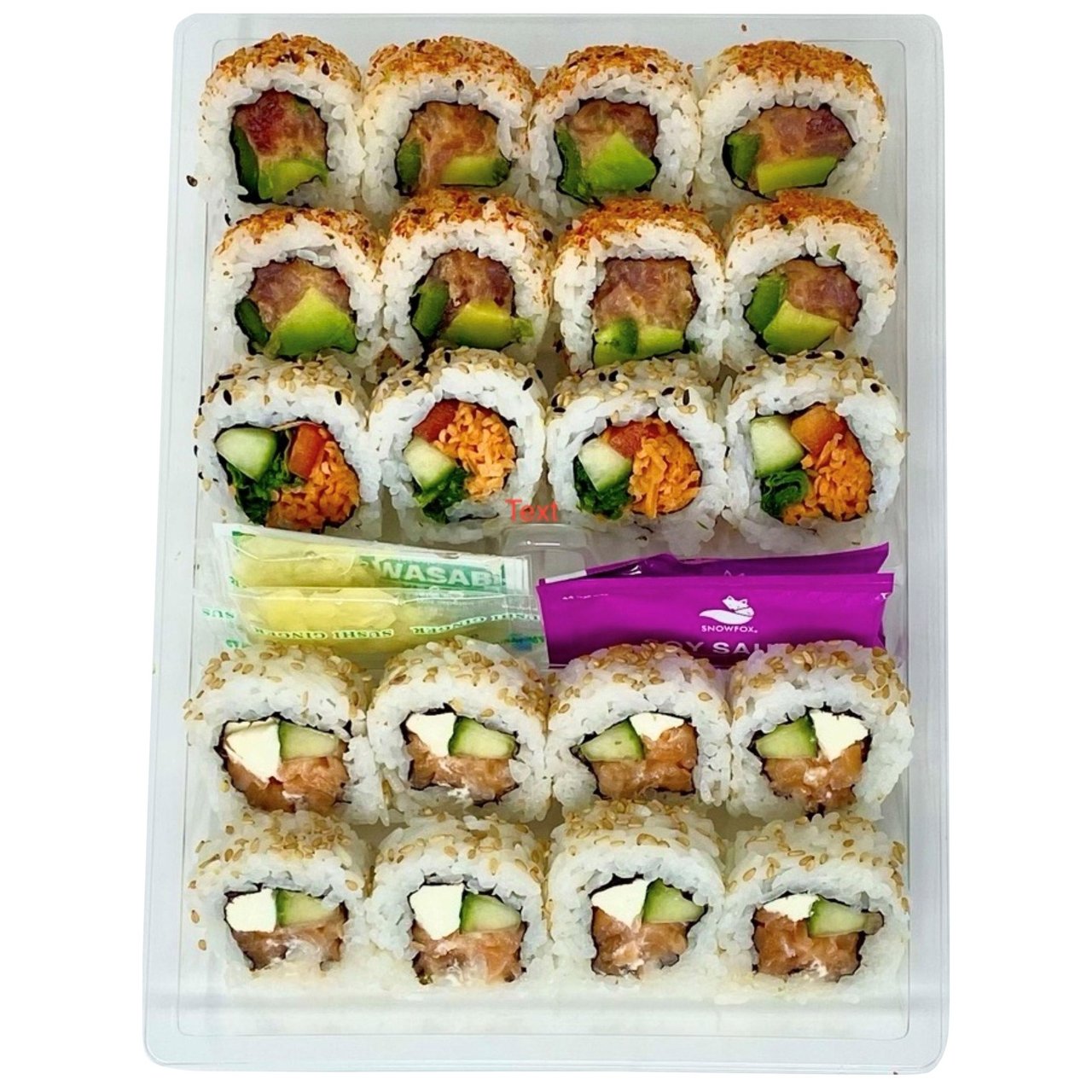 Snowfox Philly, Spicy Tuna & Veggie Sushi Combo, 20 Count - Image 1