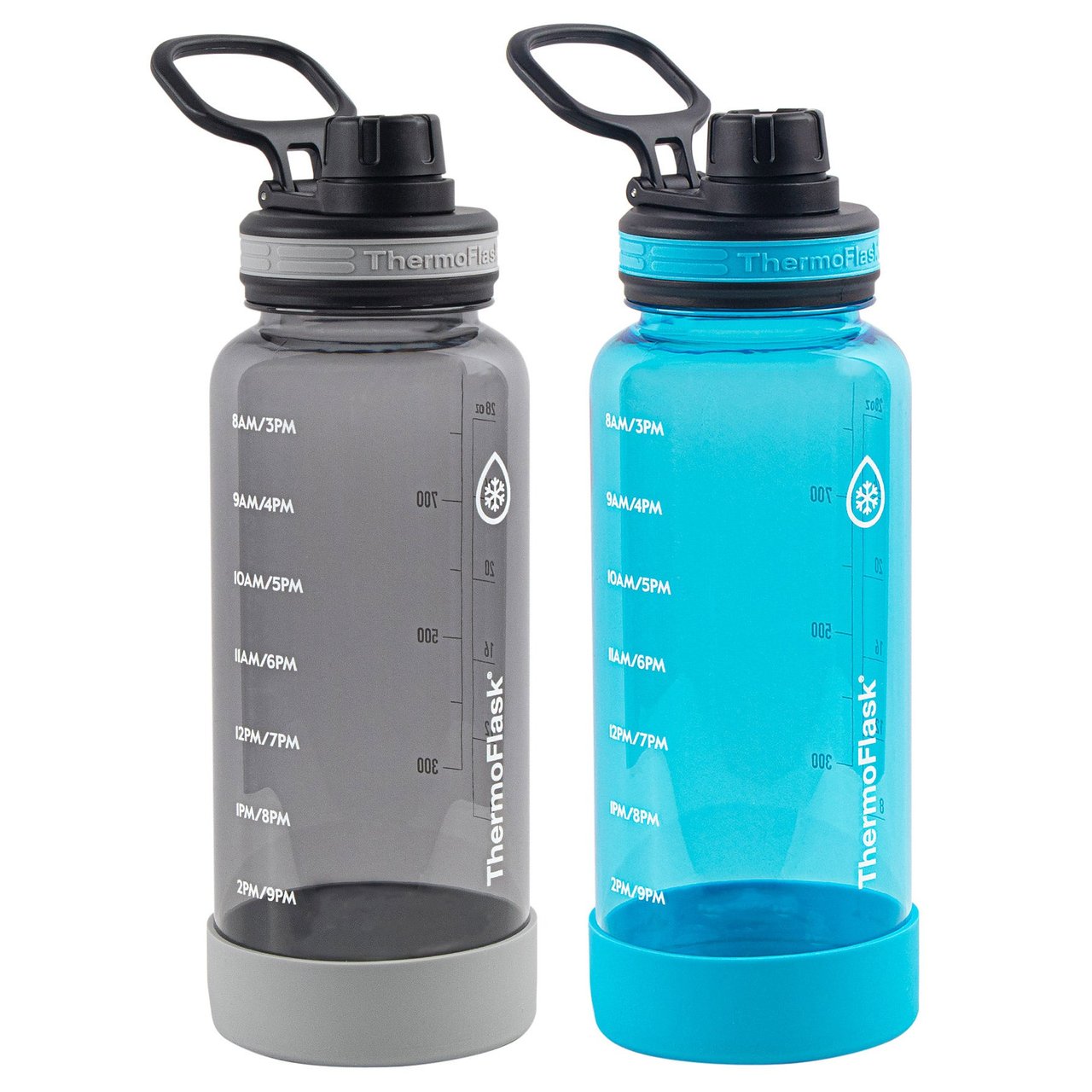 ThermoFlask Motivational Water Bottle 2-Pack