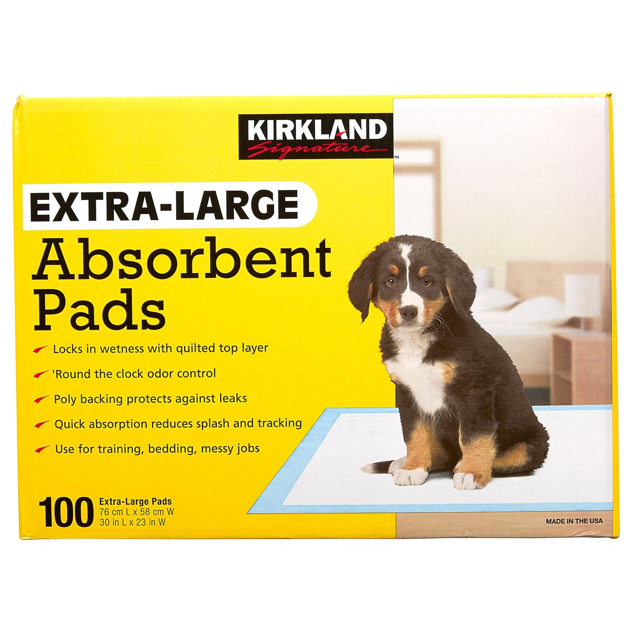 Kirkland Signature Absorbent Pads, 100 Count, 23" x 30" - Image 1