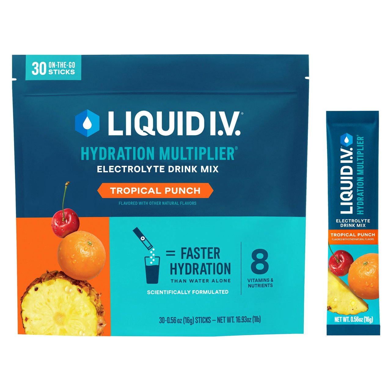 Liquid I.V. Hydration Multiplier Tropical Punch 30-Pack - Image 1