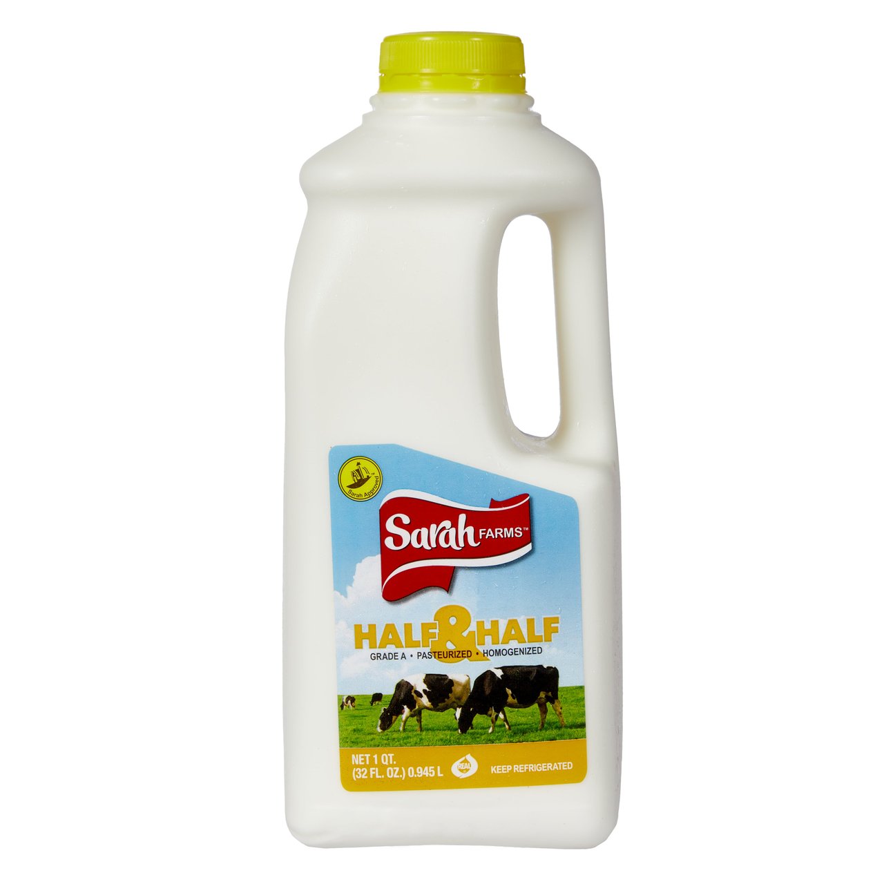 Sarah Farms Half & Half, 1 Quart, 12 ct - Image 1