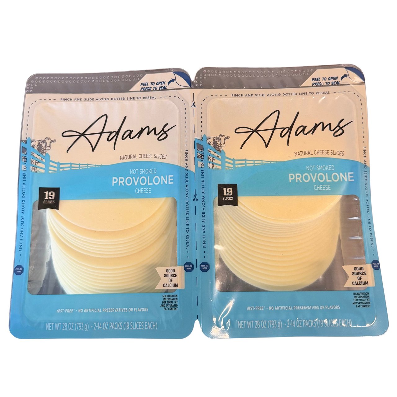 Great Lakes Premium Sliced Provolone Cheese 28 oz (1.75 lbs)