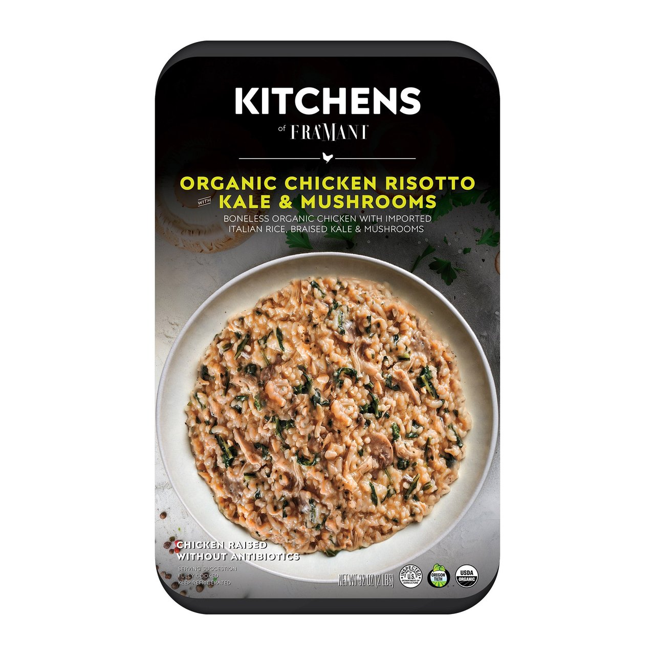 Organic Fra' Mani Chicken Risotto with Mushrooms and Kale, 32 Ounces