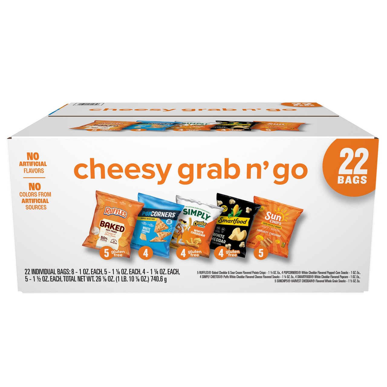 FRITO LAY CHEESY GRAB N GO MIX 22 CT - Image 1