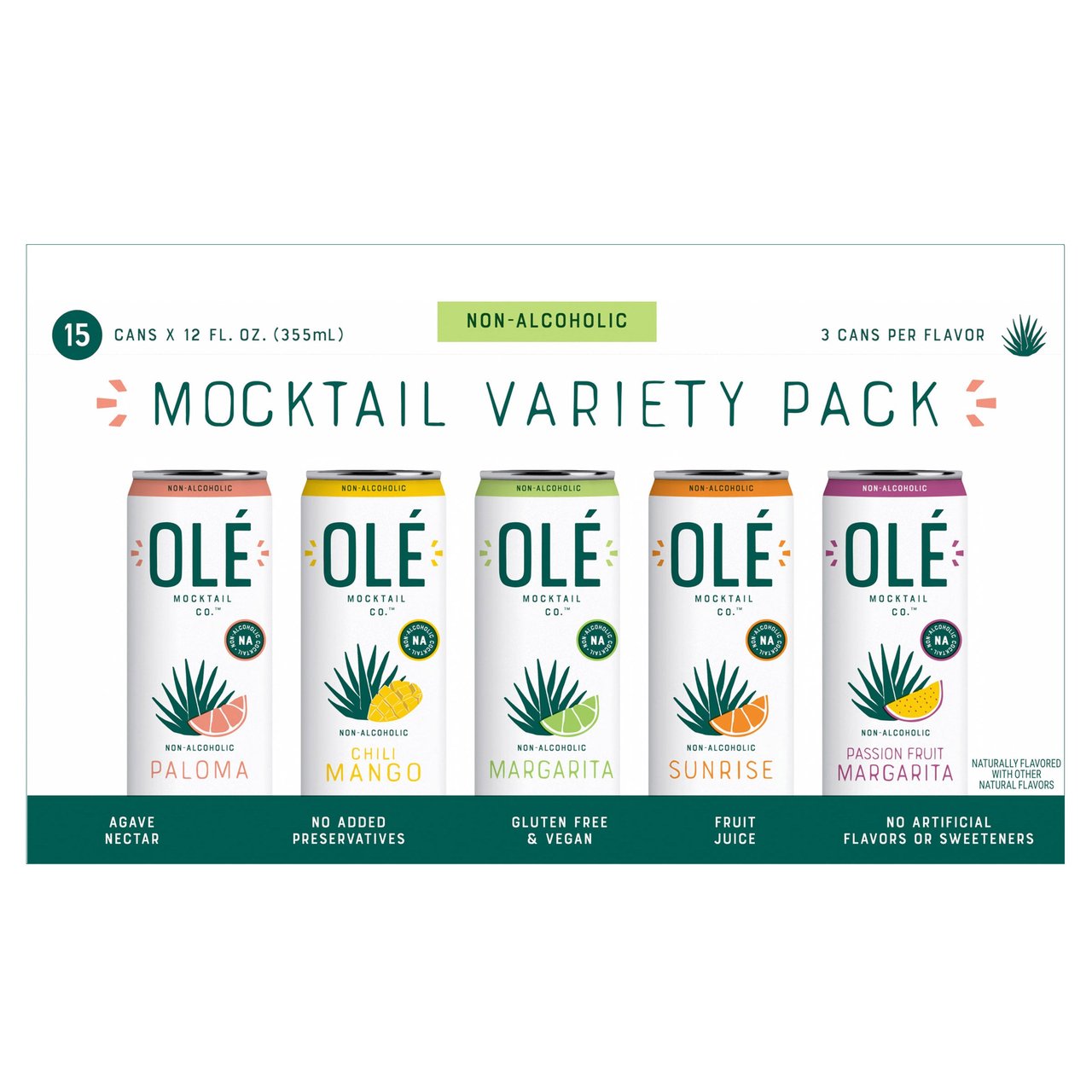 Olé Mocktail Variety Non-Alcoholic 15/12oz - Image 1