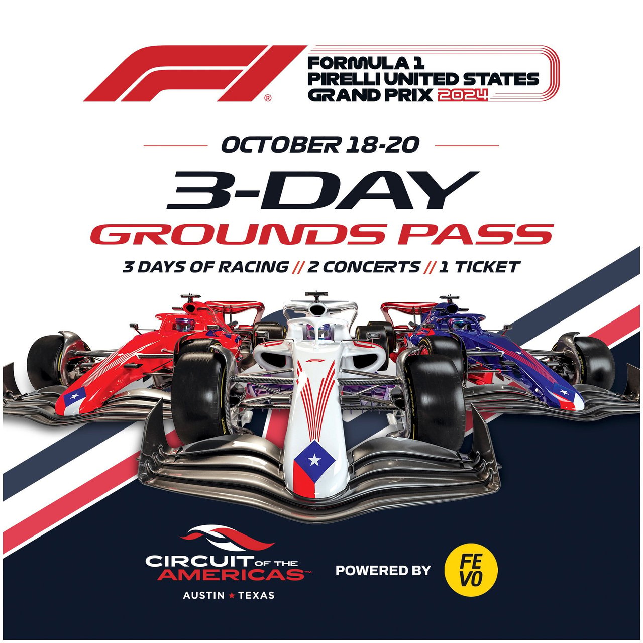 Circuit of the Americas 1-3 Day GA Grounds Pass (Non-Refundable)