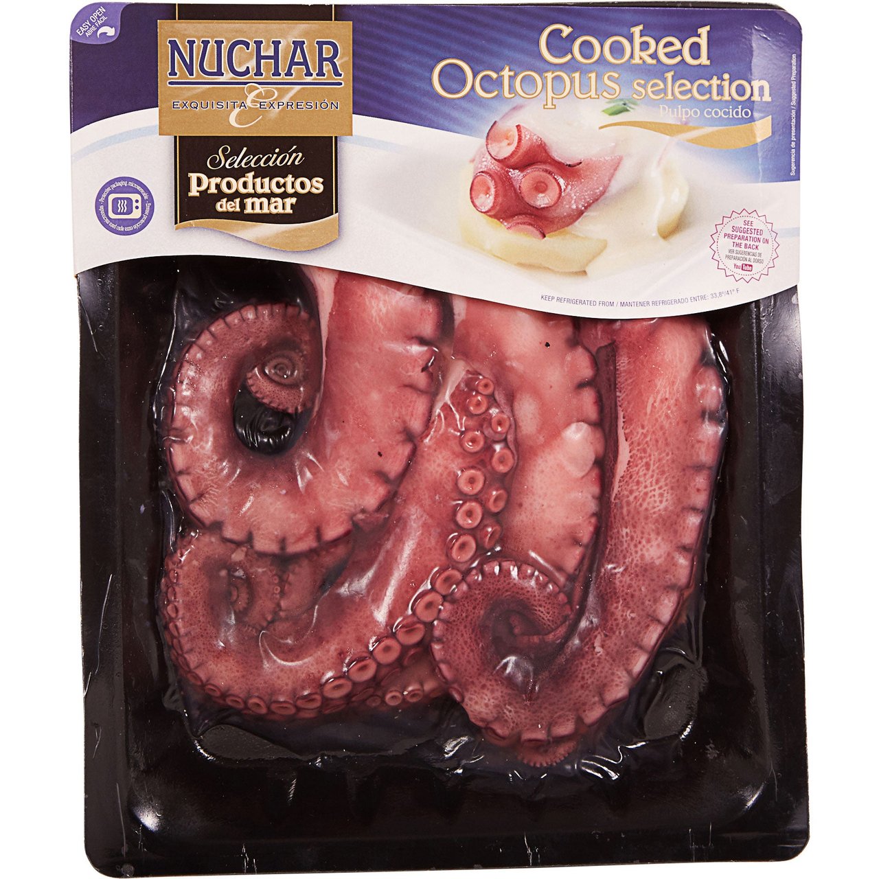 Nuchar Cooked Octopus 17.6 oz - Image 1