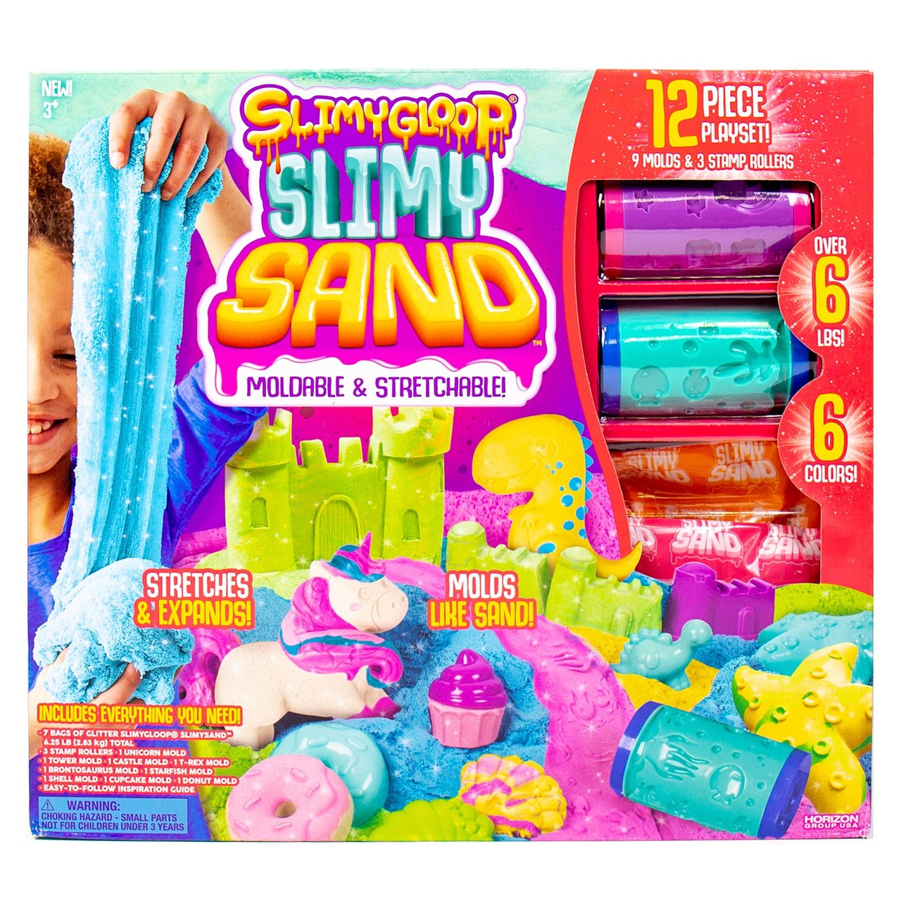 SlimyGloop Slimy Sand and 12 Piece Playset - Image 1