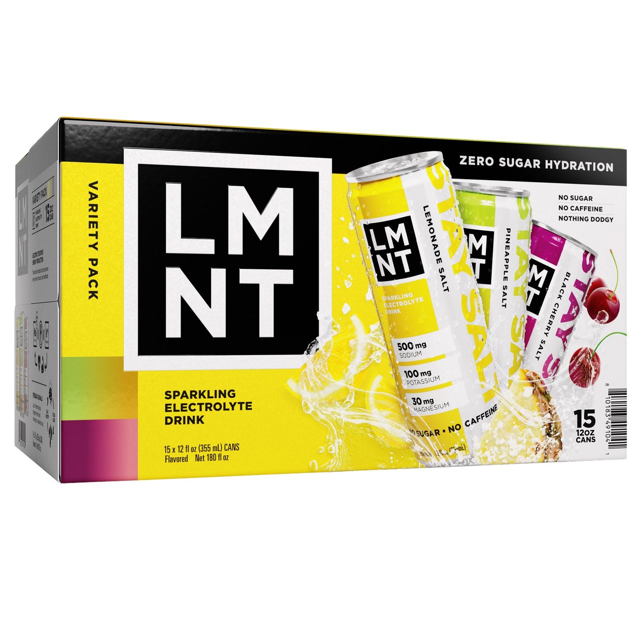 LMNT Sparkling Electrolyte Drink Variety Pack, 15 CT / 12 oz - Image 1