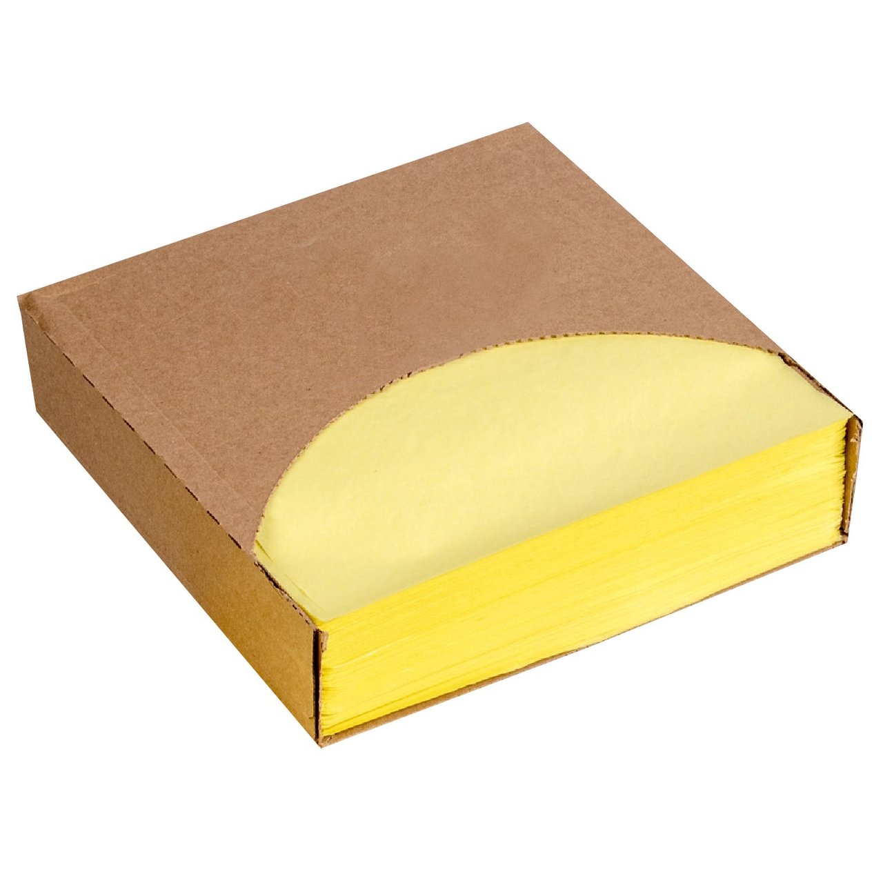 Bagcraft 12" x 12" Yellow Deli Wrap, 1000 CT - Image 1