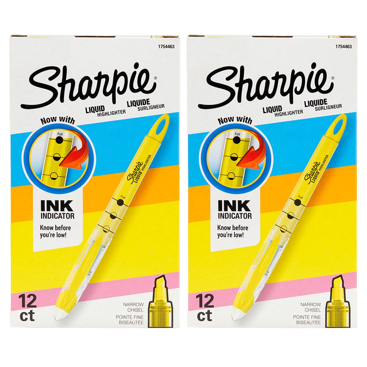 Sharpie Accent Fluorescent Yellow Highlighters, 24-Count - Image 1