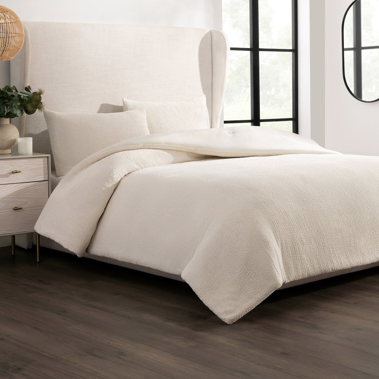 COCOCOZY Boucle Comforter Set 3-Piece Queen - Image 1