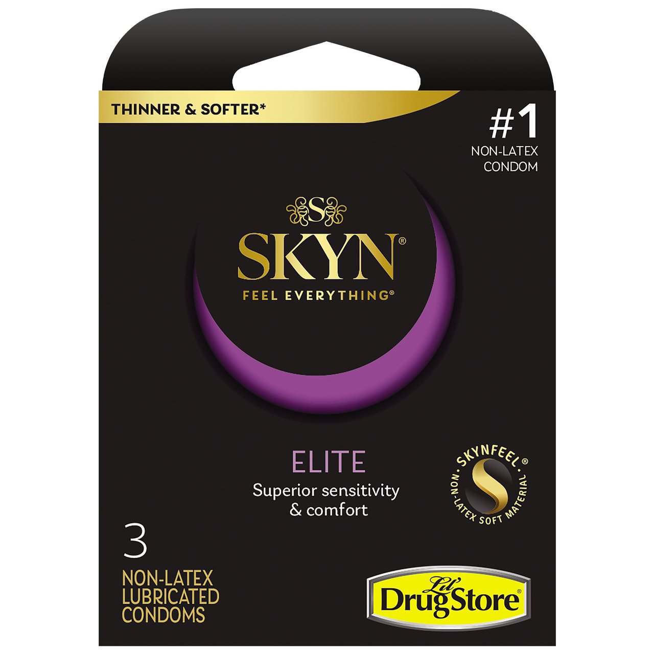 SKYN Elite Non-Latex Condoms, 3 per Box, 6 Boxes (#1884136) - $9.99