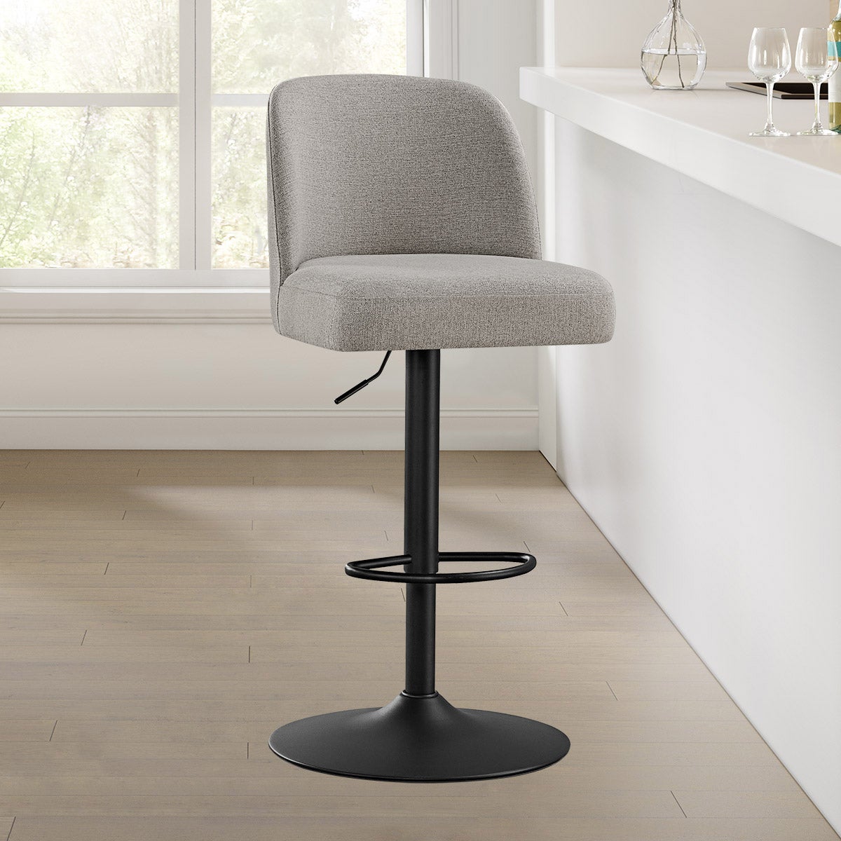 Bayside Furnishings Highland Gas Lift Bar Stool - Image 1