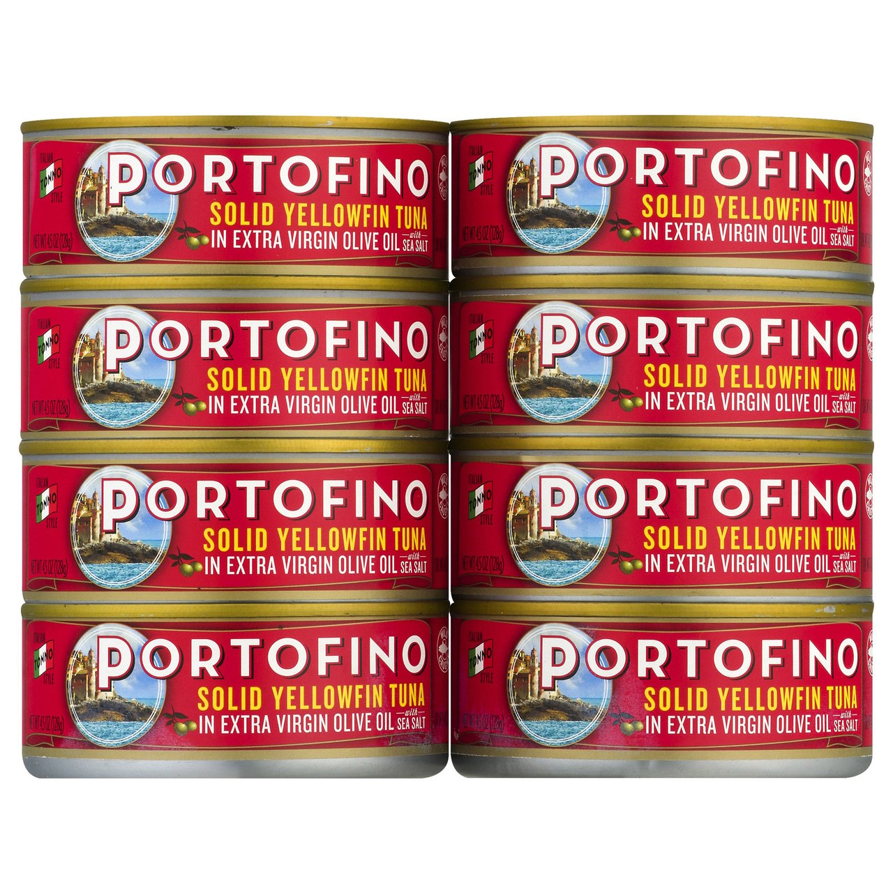 Portofino Yellowfin Tuna in Oil 8 Pack 4.5 Ounces Each - Image 1