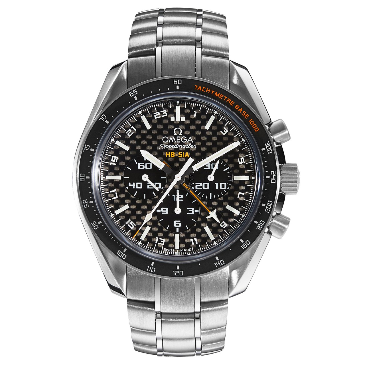 Omega Speedmaster HB-SIA Co-Axial GMT Chronograph Numbered Edition 44.25mm Titanium Men's Watch - Image 1