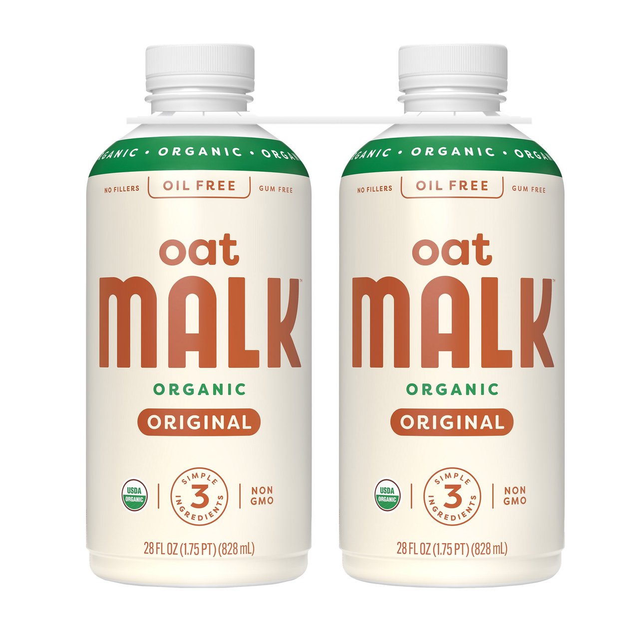 MALK Organic Oat Milk, 2-Pack (28 fl oz Each) - Image 1