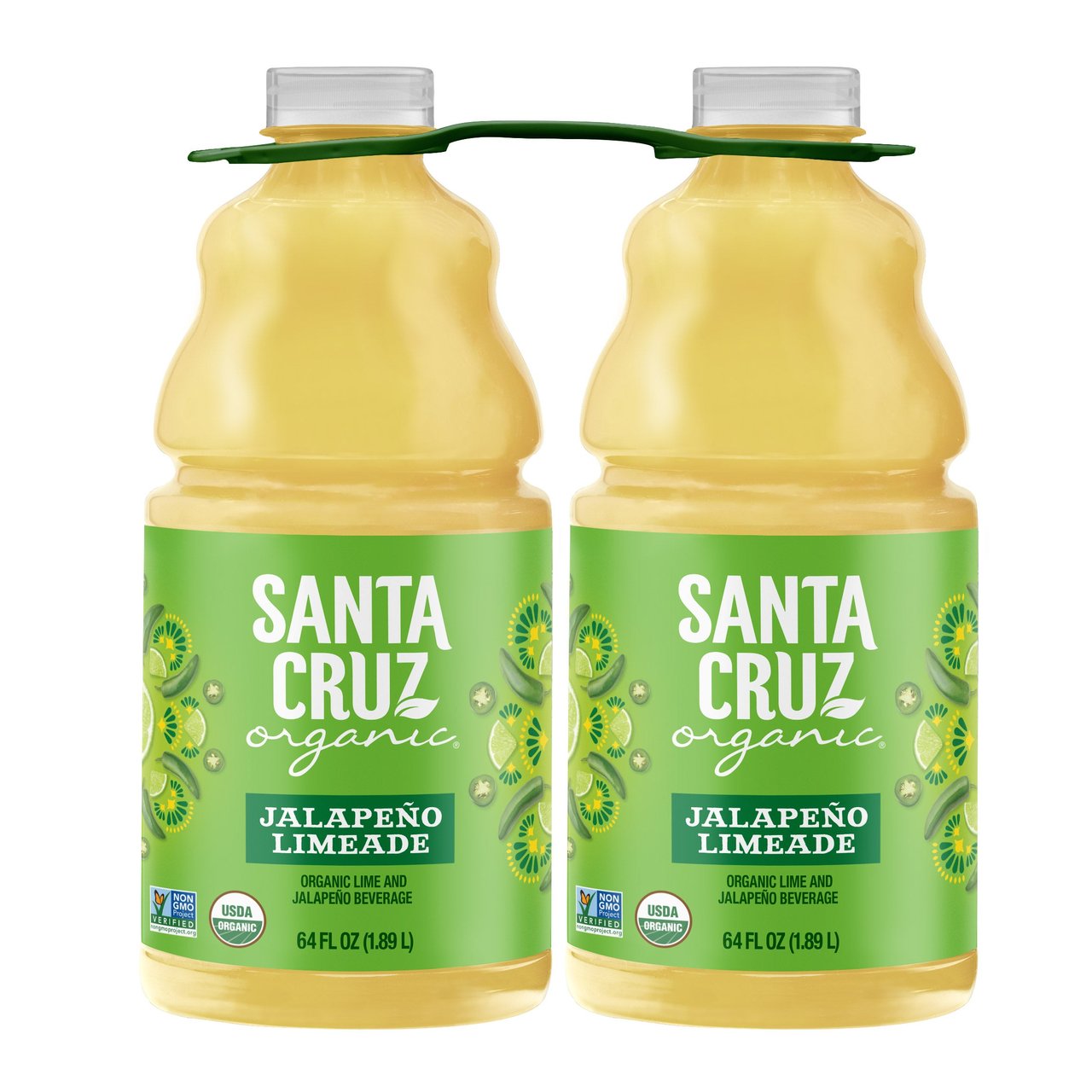 Santa Cruz Organic Jalapeño Limeade, 2-Pack 64 oz