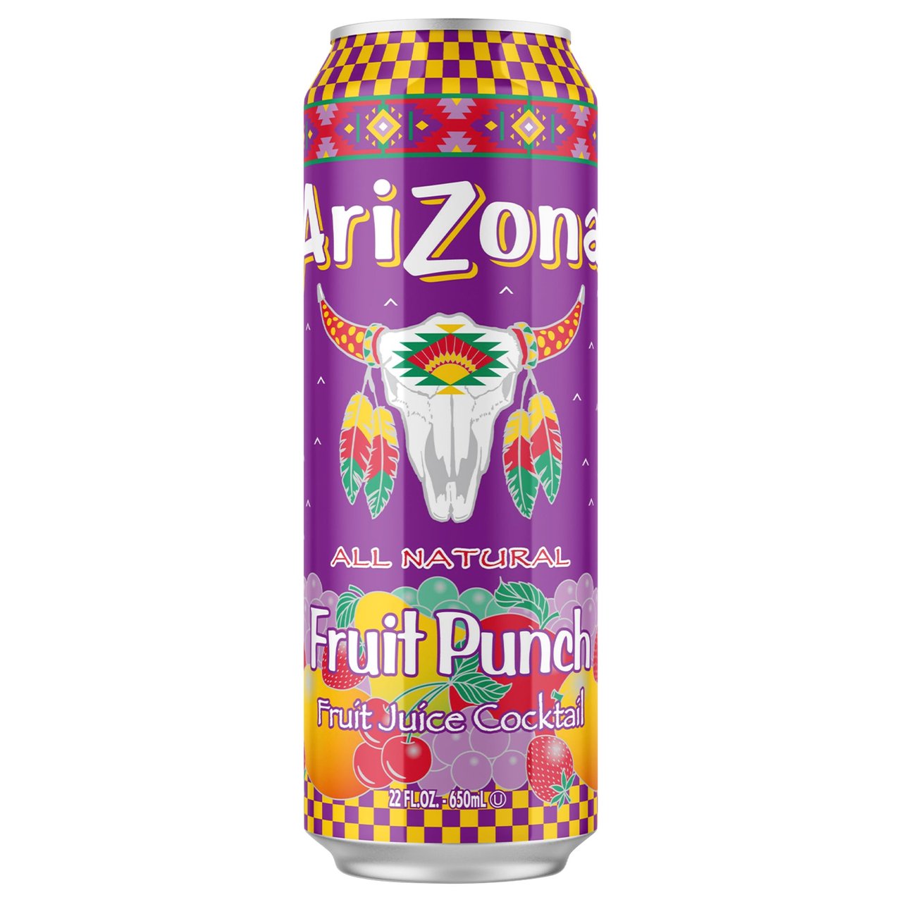 AriZona Fruit Punch, 22 fl oz Cans, 24 Count - Image 1