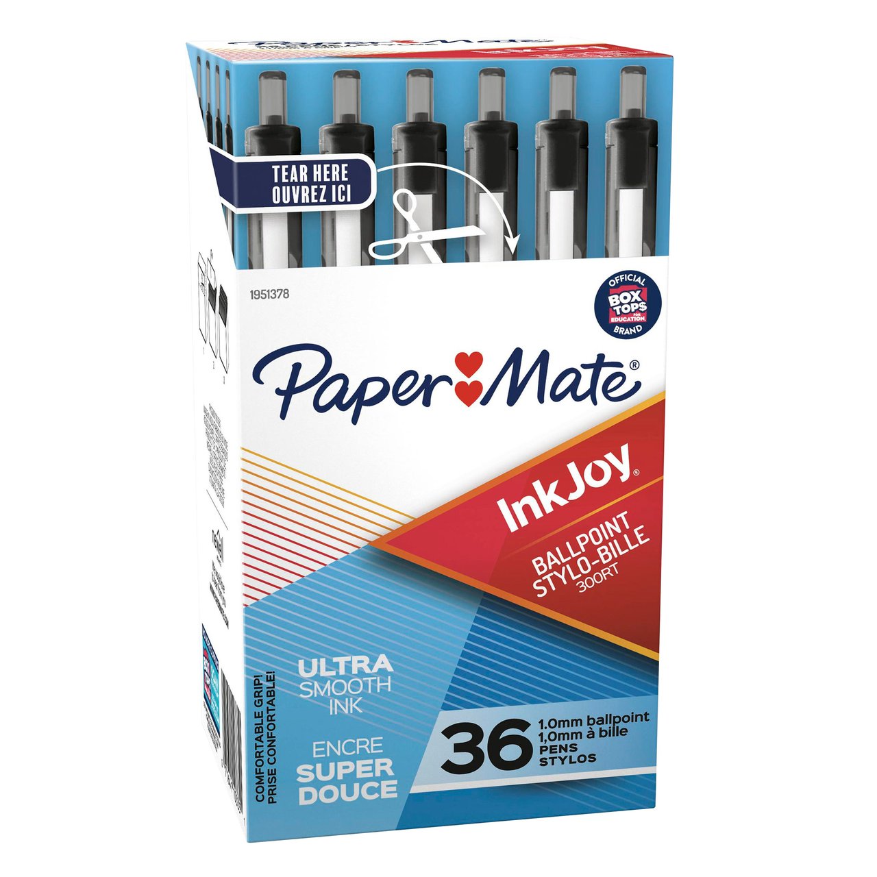 Paper Mate InkJoy 300RT Black Retractable Ballpoint Pens, 36 CT - Image 1